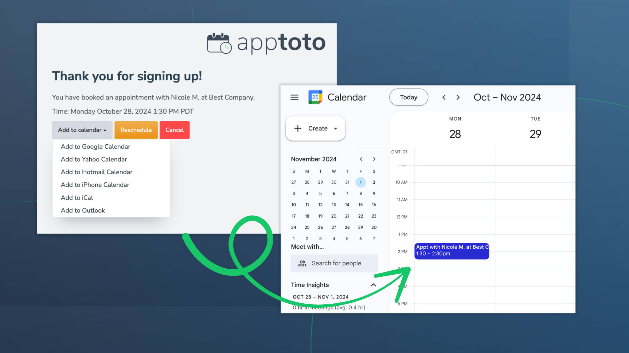 Make it Simple For Clients To Add Appointments to their Calendars