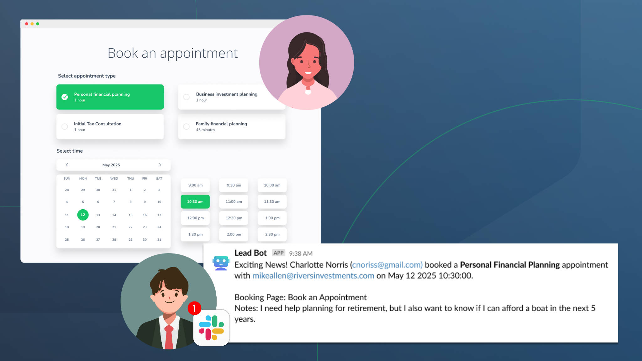How to Send Slack Notifications for New Appointment Bookings