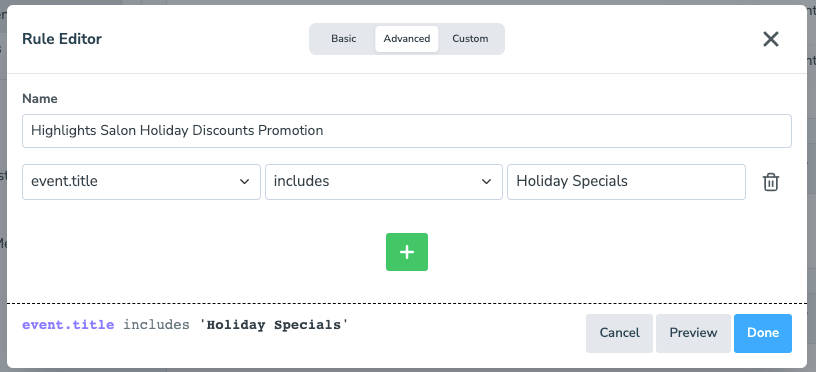 Appointment reminder sequence for discount appointments