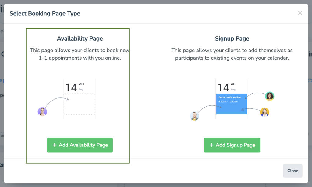 Set Custom Schedules by Appointment Type on Your Booking Page