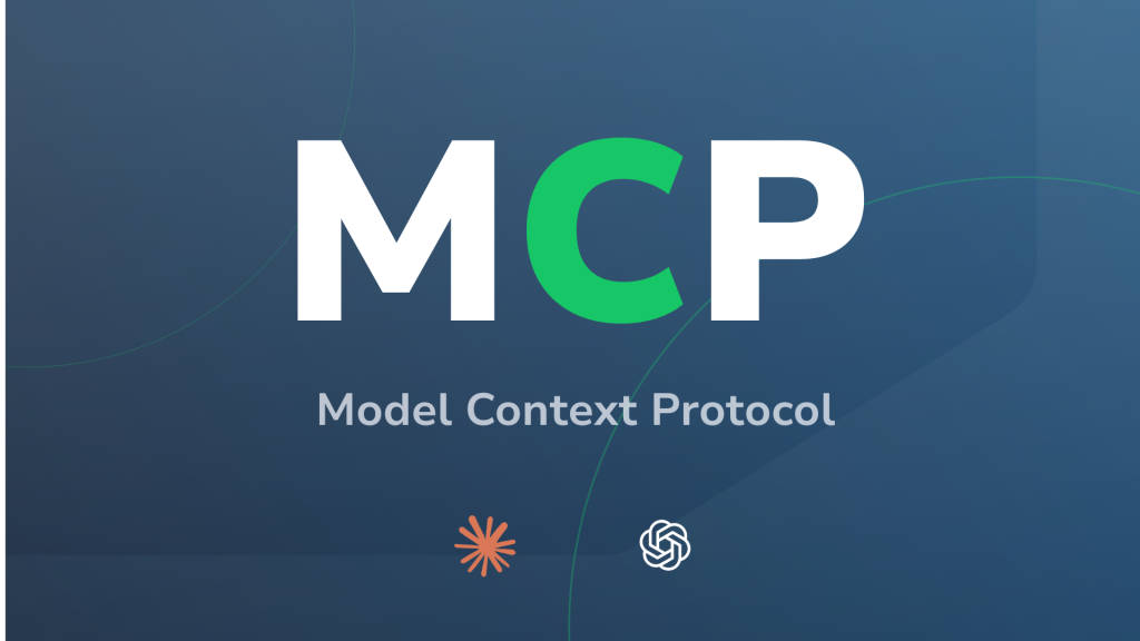 MCP (model context protocol) written with claude and openai logo marks