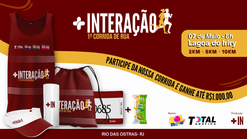 1° Corrida +Interação De Rua - Rio Das Ostras