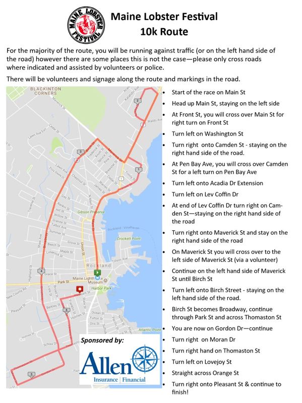 2025 Maine Lobster Festival 10K/5K Road Race