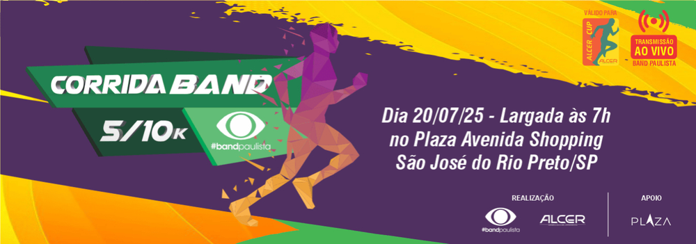 Corrida Band Run 5km10km 2025 - Boleto e Pix