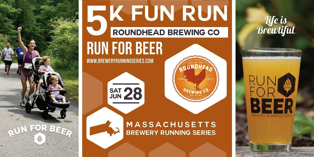 5k Beer Run x Roundhead Brewing Co. | 2025 MA Brewery Running Series