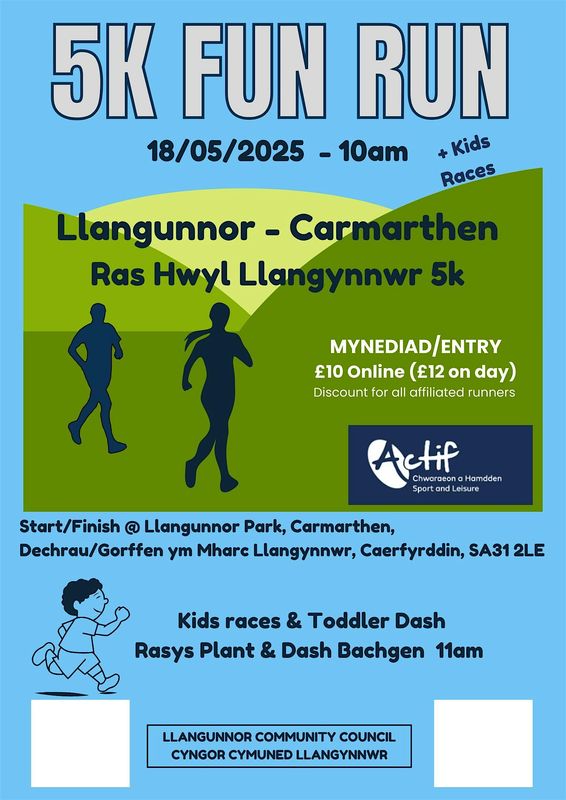 Copy of Llangunnor 5k Fun Run & Kids Races