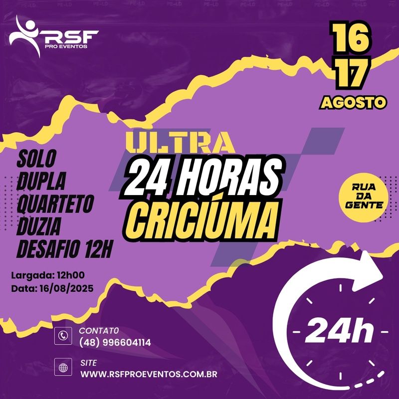 ULTRA 24 HORAS DE CRICIÚMA - 5° EDIÇÃO