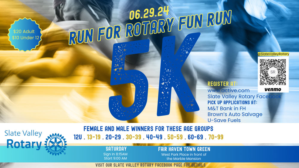 Slate Valley Rotary's Annual 5K Run/Walk