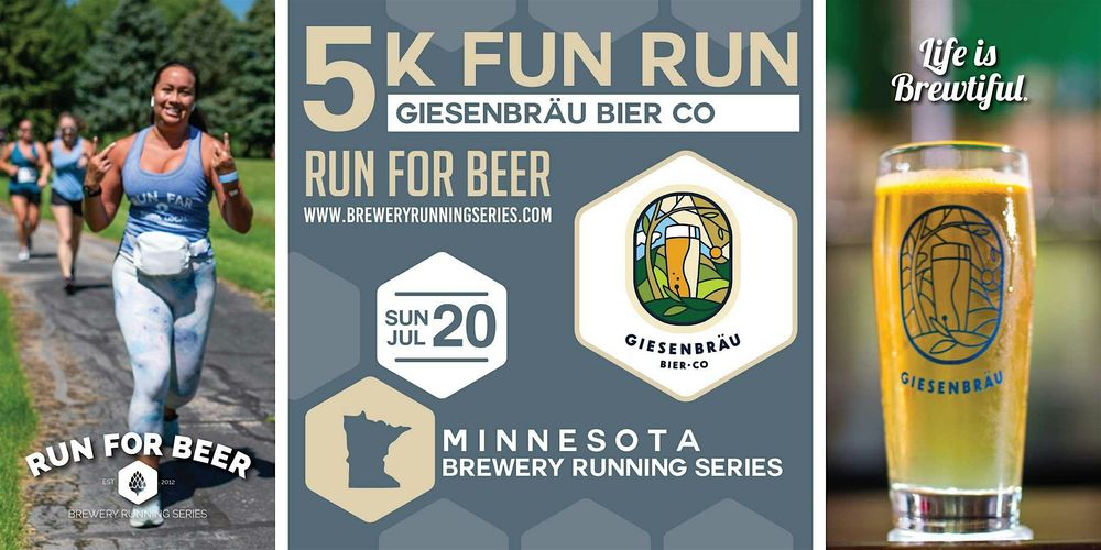 5k Beer Run x  Giesenbräu Bier Co | 2025 MN Brewery Running Series