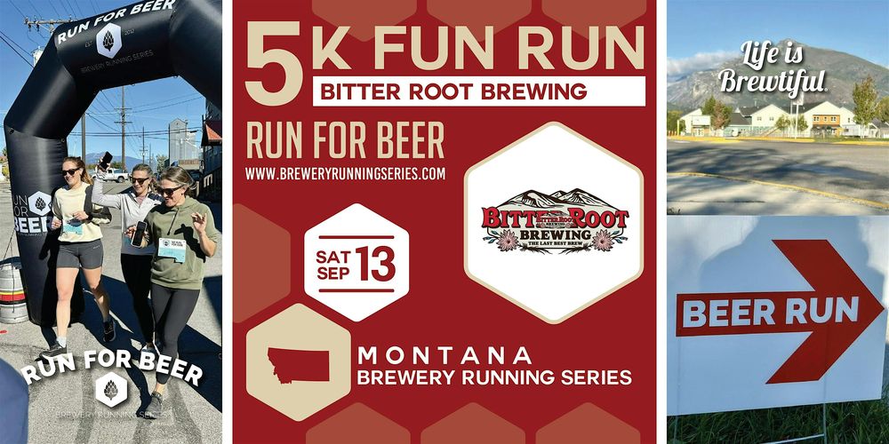 5k Beer Run x Bitter Root Brewing | 2025 Montana Brewery Running Series