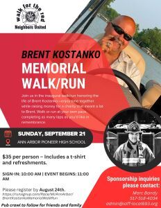 Brent Kostanko Memorial Walk/Run