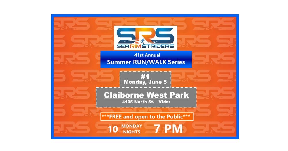 Sea Rim Striders FREE Summer Run/Walk Series #1