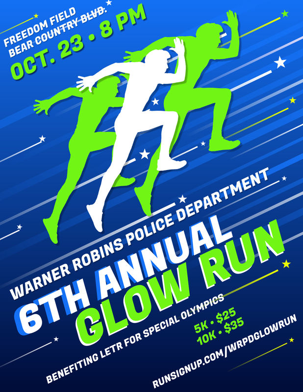 2025 Warner Robins Police Department Glow Run
