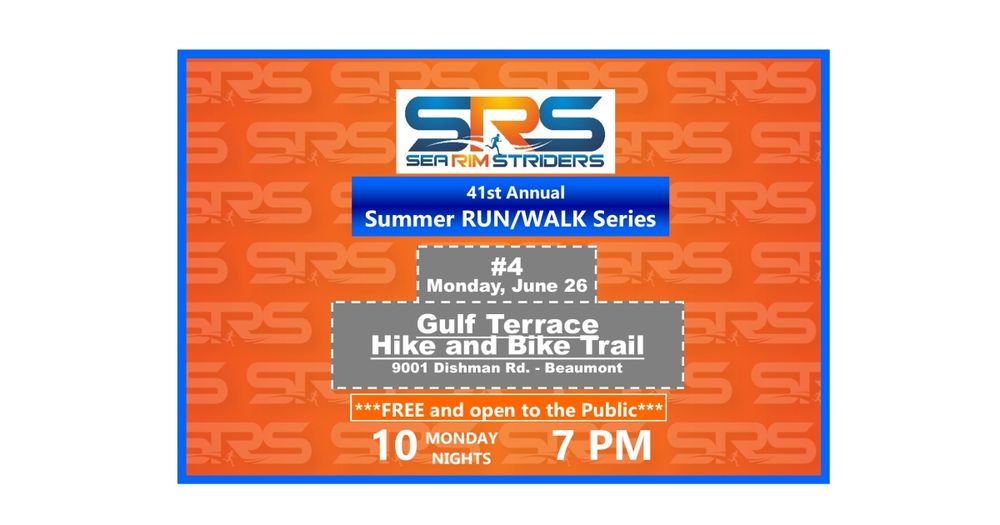 Sea Rim Striders FREE Summer Run/Walk Series #6