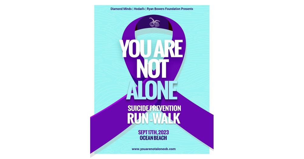 Ryan Bowers You Are Not Alone Suicide Prevention Run Walk