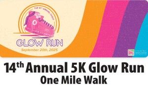 Cassie Hines Shoes Cancer Foundation Glow Run