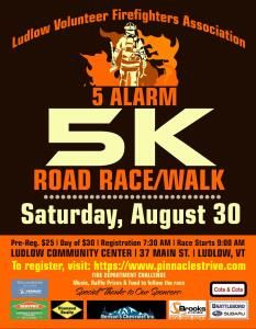 Ludlow Firefighters 5 Alarm 5k