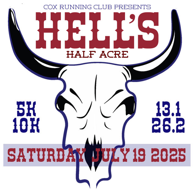 2025 Hell's Half Acre Marathon, Half Marthon, 10K, & 5K