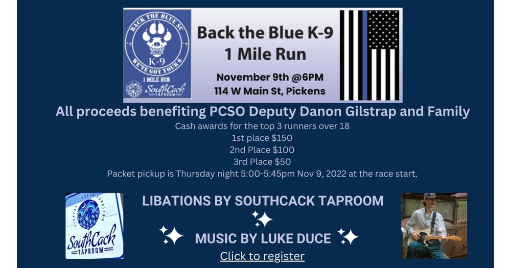 Back the Blue K-9 1 Mile run/walk