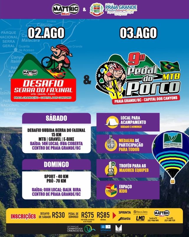 9º PEDAL DO PORCO + DESAFIO SERRA DO FAXINAL