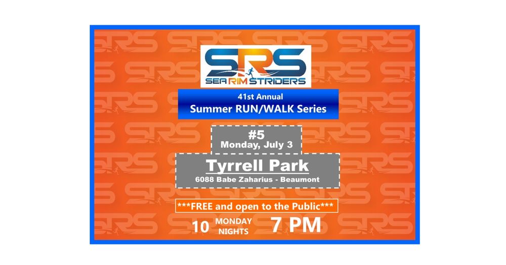 Sea Rim Striders FREE Summer Run/Walk Series #8
