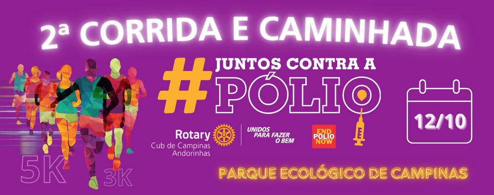 2ª CORRIDA E CAMINHADA #JUNTOS CONTRA A PÓLIO