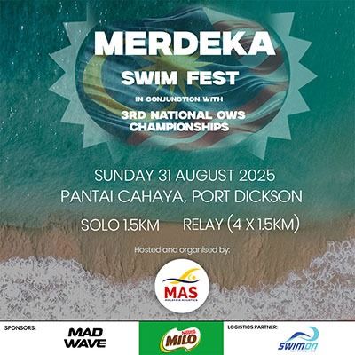 MERDEKA SWIM FEST in conjunction with 3rd National Open Water Swimming Championship