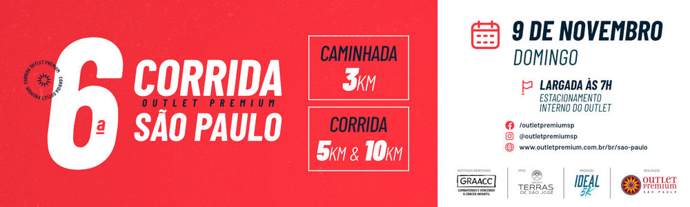 6ª CORRIDA OUTLET PREMIUM SÃO PAULO