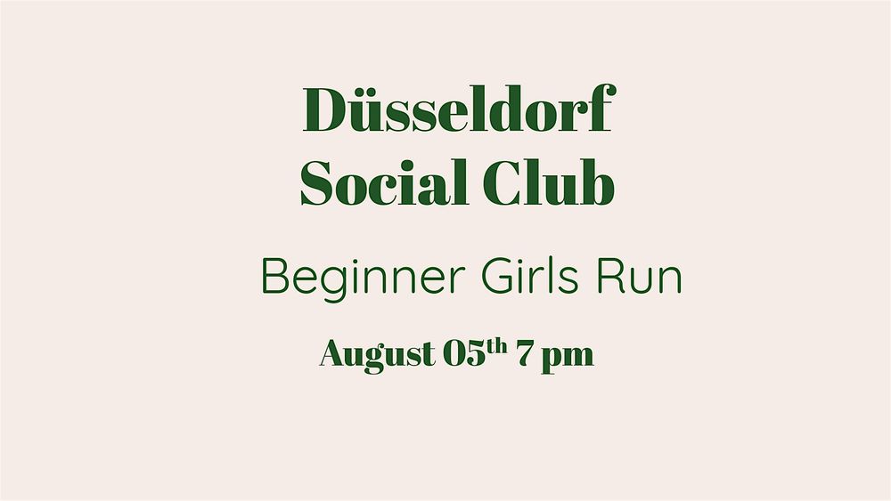 Düsseldorf Girls Run Club - Beginner