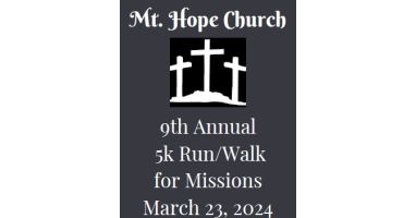 Mt. Hope Church 5K Run for Missions