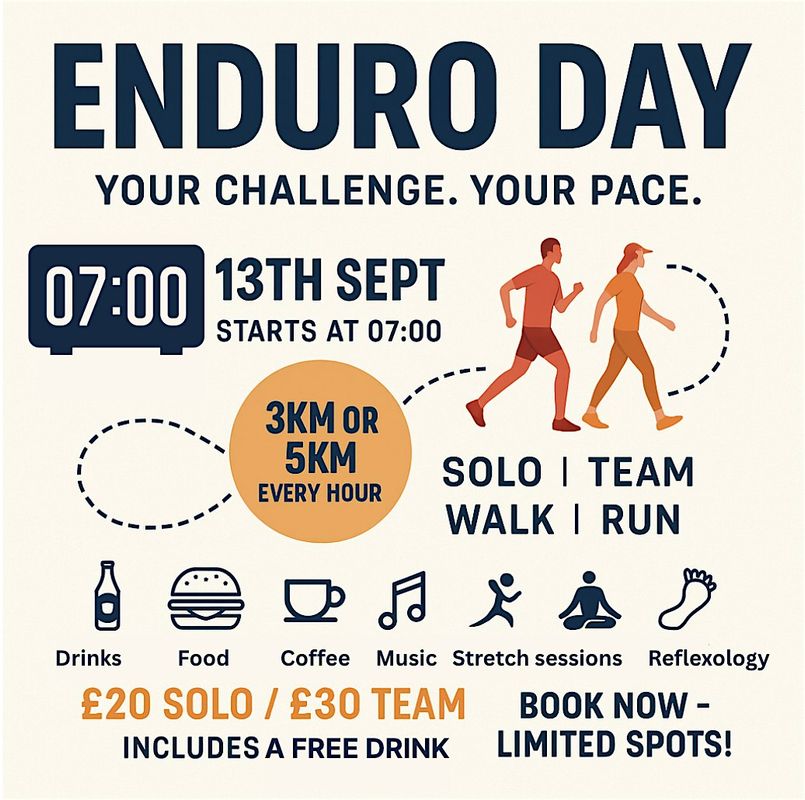 Enduro day - 3 or 5km run/walk