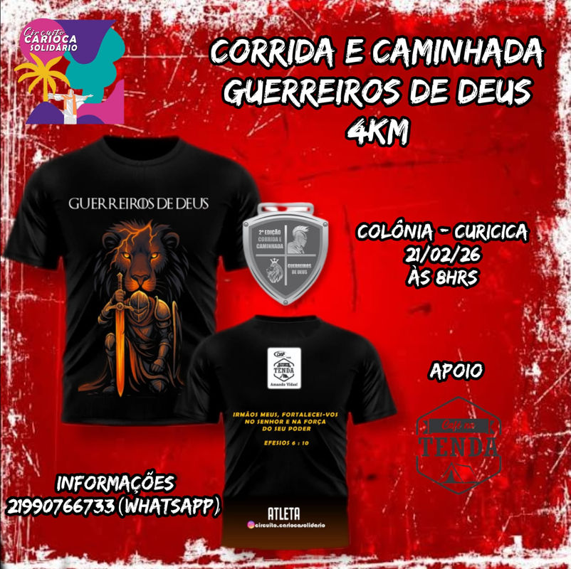 CORRIDA E CAMINHADA GUERREIROS DE DEUS