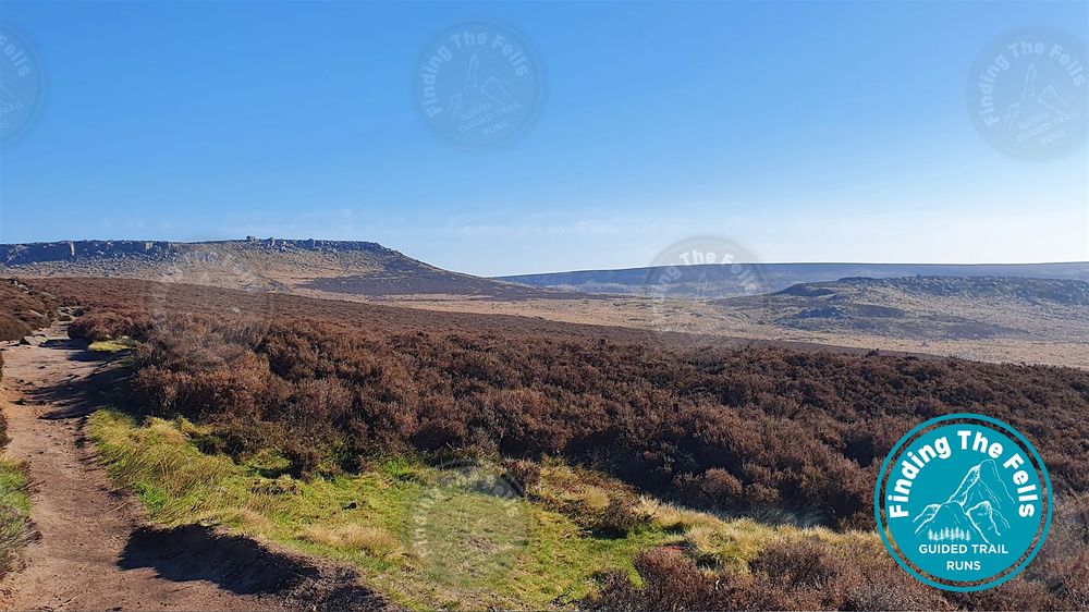 Padley Gorge, Stanage Edge & Burbage Edge Guided Trail Run - 13 miles
