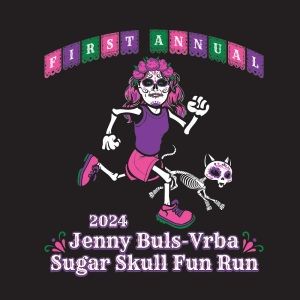 Jenny Buls Vrba Sugar Skull Halloween Fun Run 5k