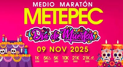 Medio Maratón Metepec Día de Muertos 2025