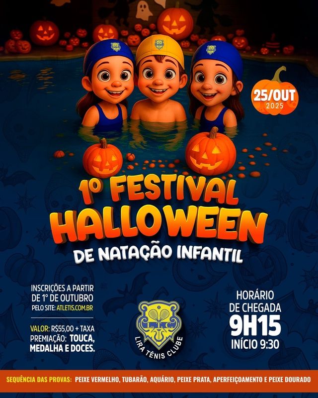 1º FESTIVAL DE NATAÇÃO DE HALLOWEEN