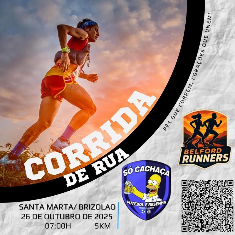 1ª CORRIDA DE RUA – SÓ CACHAÇA FUTEBOL CLUBE & BELFORD RUNNERS
