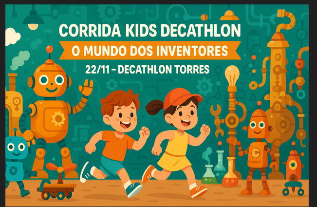 Corrida Kids Decathlon - O Mundo dos Inventores
