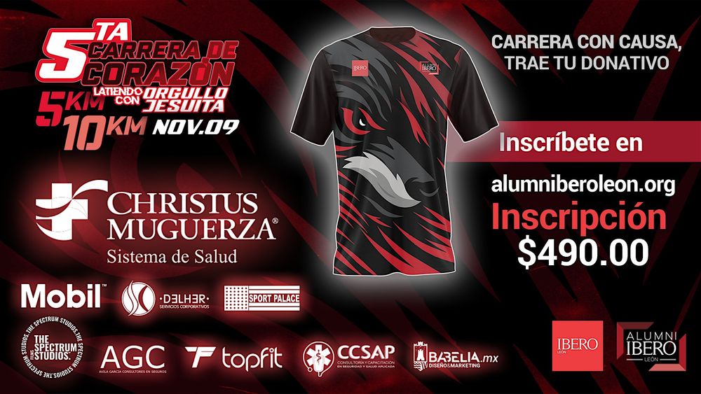 2025 5ta Carrera "De Corazón" ALUMNI Ibero León 5K y 10K