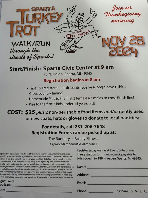 Sparta Turkey Trot 2025
