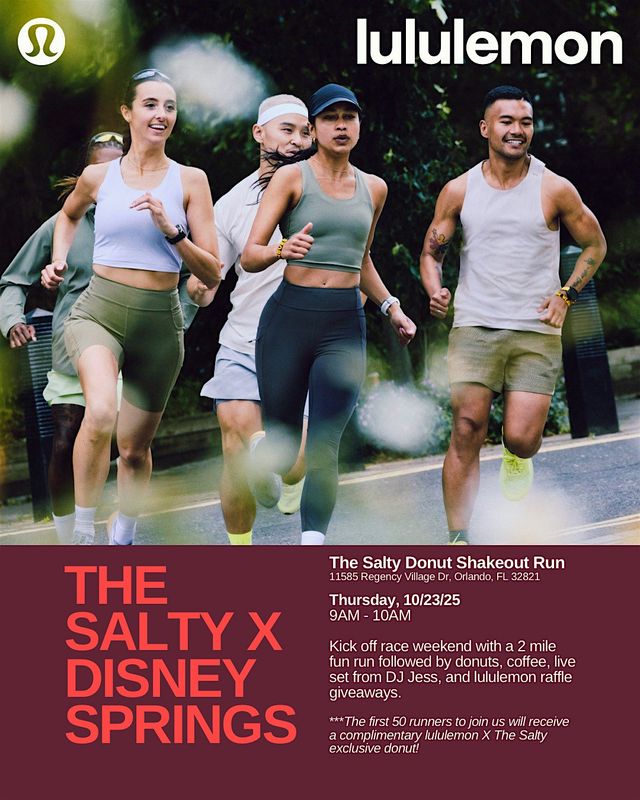 The Salty Donut  X lululemon Shakeout Run