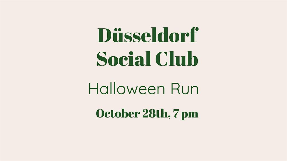 Düsseldorf Girls Run Club - Halloween Edition