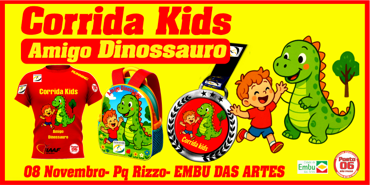 CORRIDA KIDS AMIGO DINOSSAURO