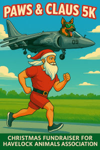 Havelock Animals Association Paws & Claus 5k
