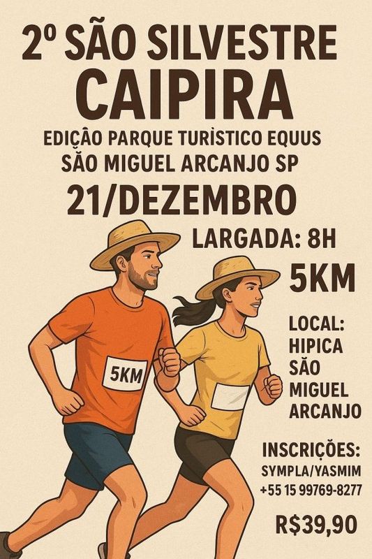 2º São Silvestre Caipira/ Edição PARQUE TURÍSITICO EQUUS