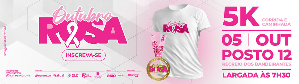 Corrida e caminhada - Outubro Rosa