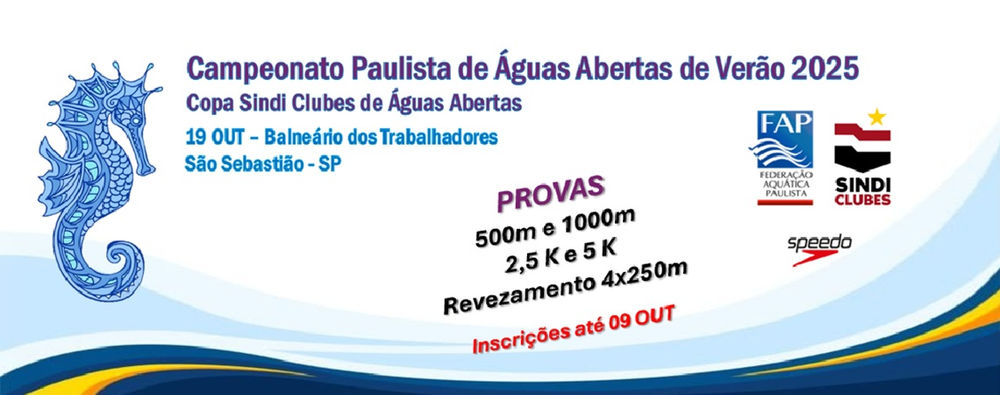 CAMPEONATO PAULISTA DE ÁGUAS ABERTAS DE VERÃO 2025