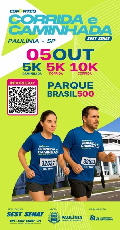Corrida e Caminhada SEST SENAT Paulínia 2025