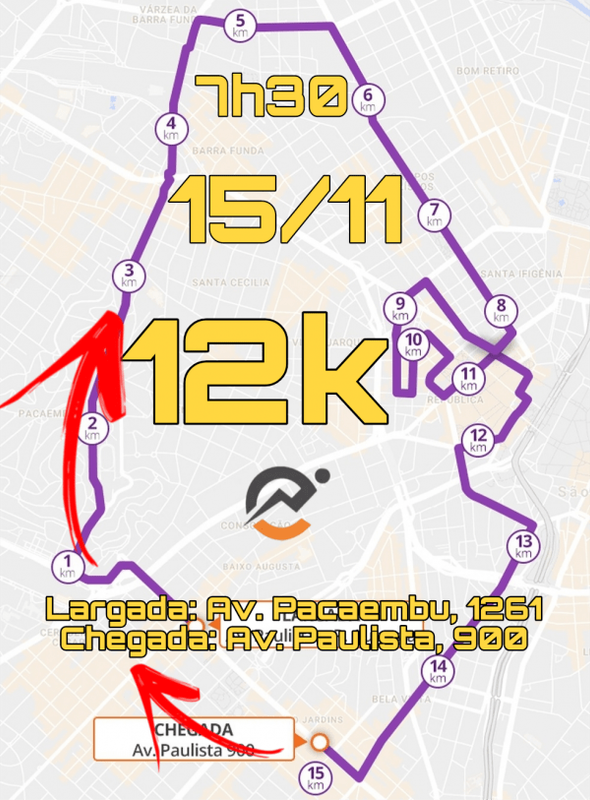 12K (quase a São Silvestre inteira, né?)