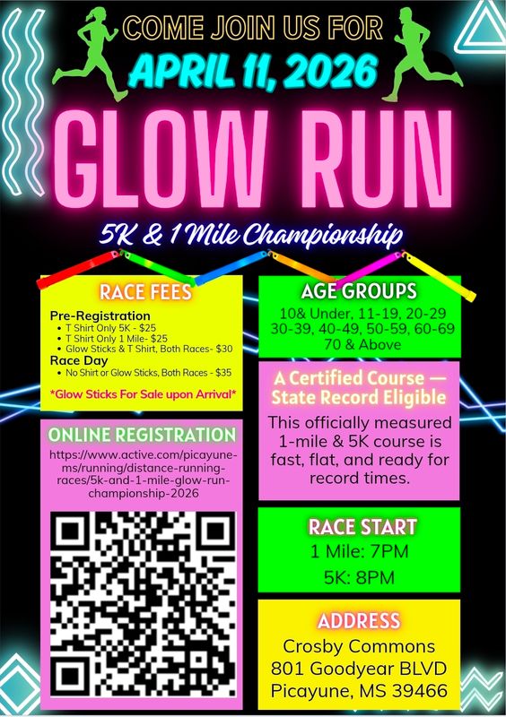 5K & 1 Mile Glow Run Championship